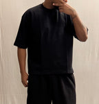 SIGNATURE BLANK T-SHIRT - BLACK