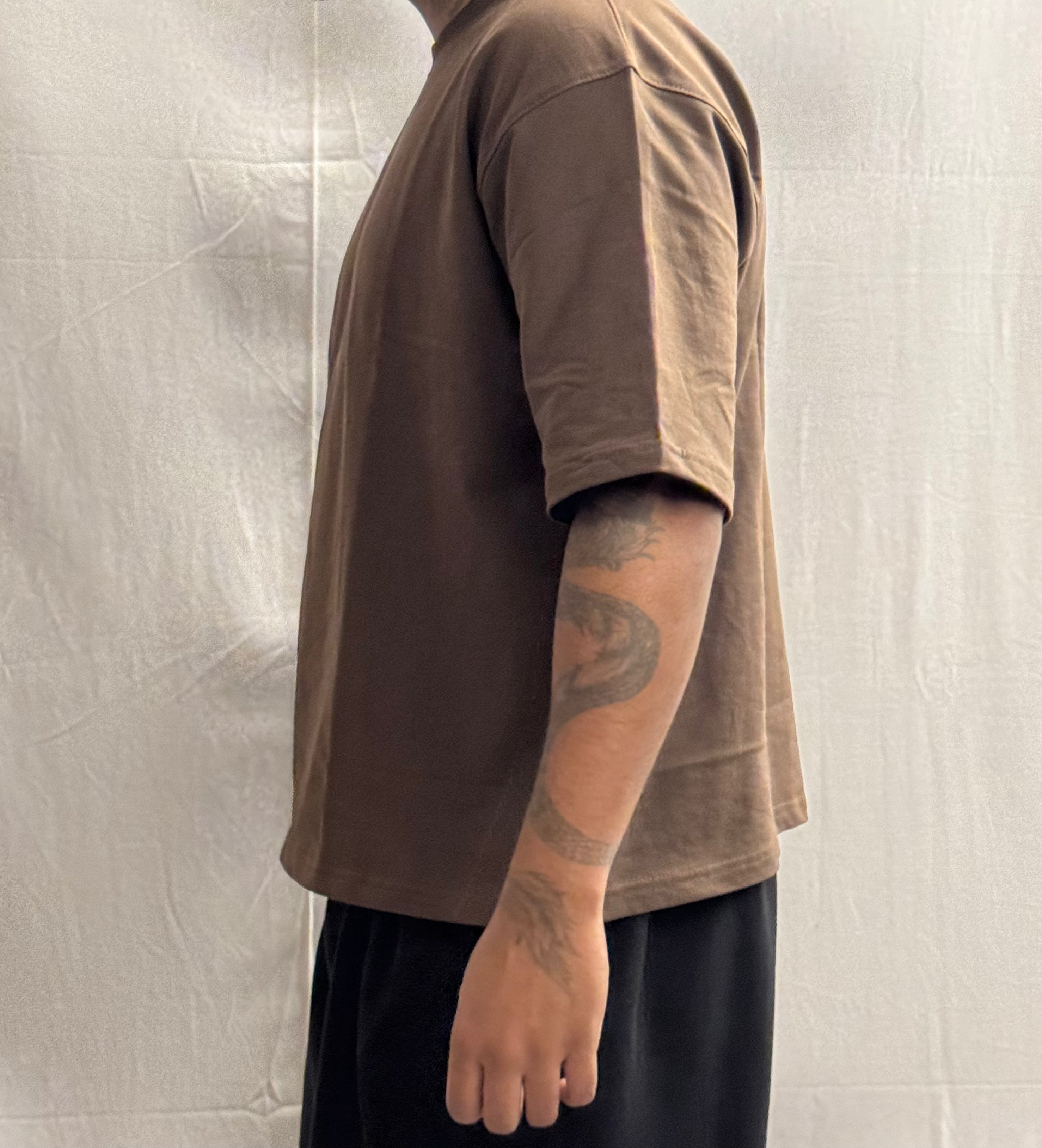 SIGNATURE BLANK T-SHIRT - Brown