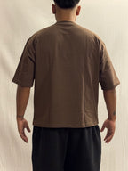 SIGNATURE BLANK T-SHIRT - Brown