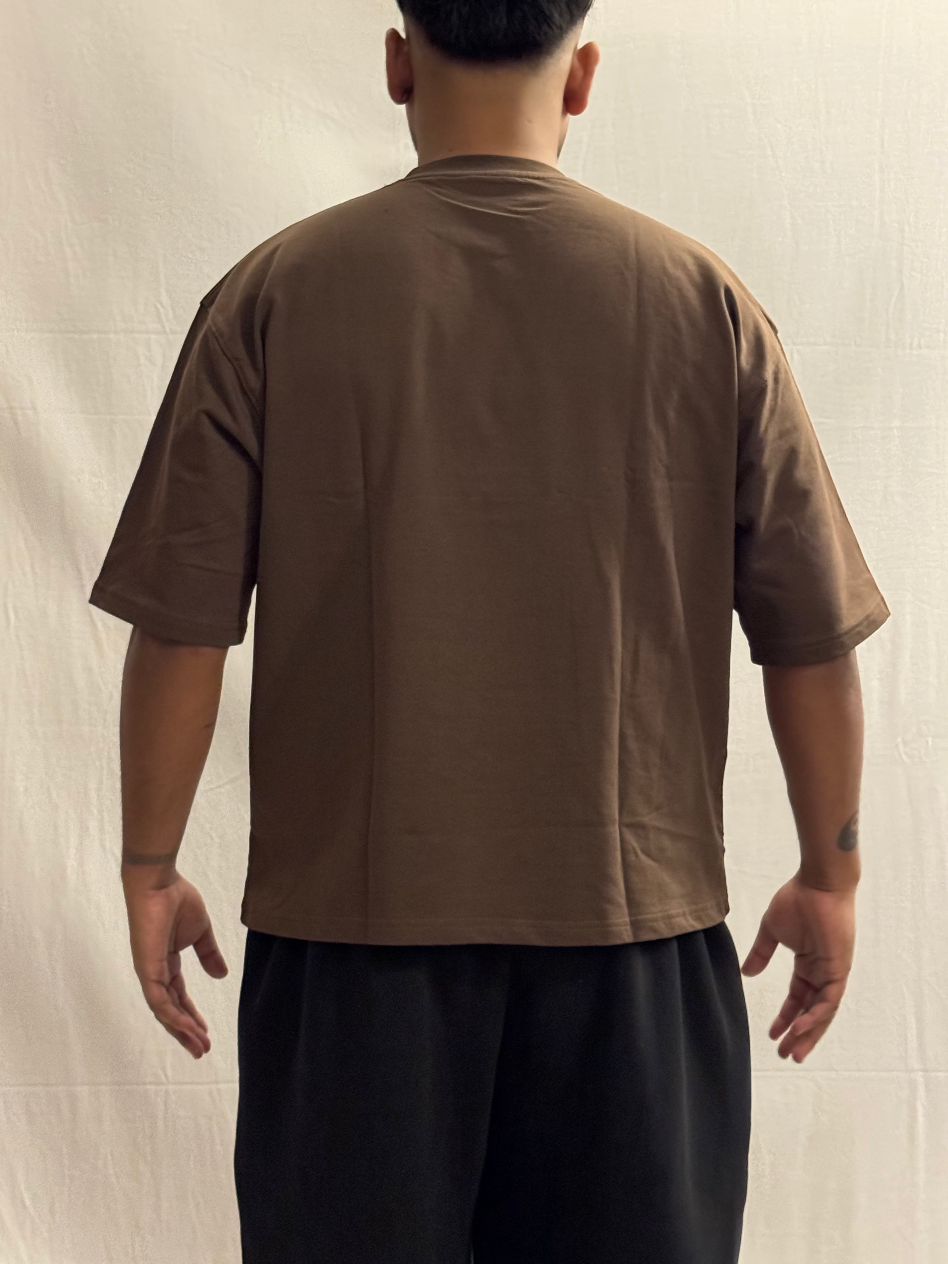 SIGNATURE BLANK T-SHIRT - Brown
