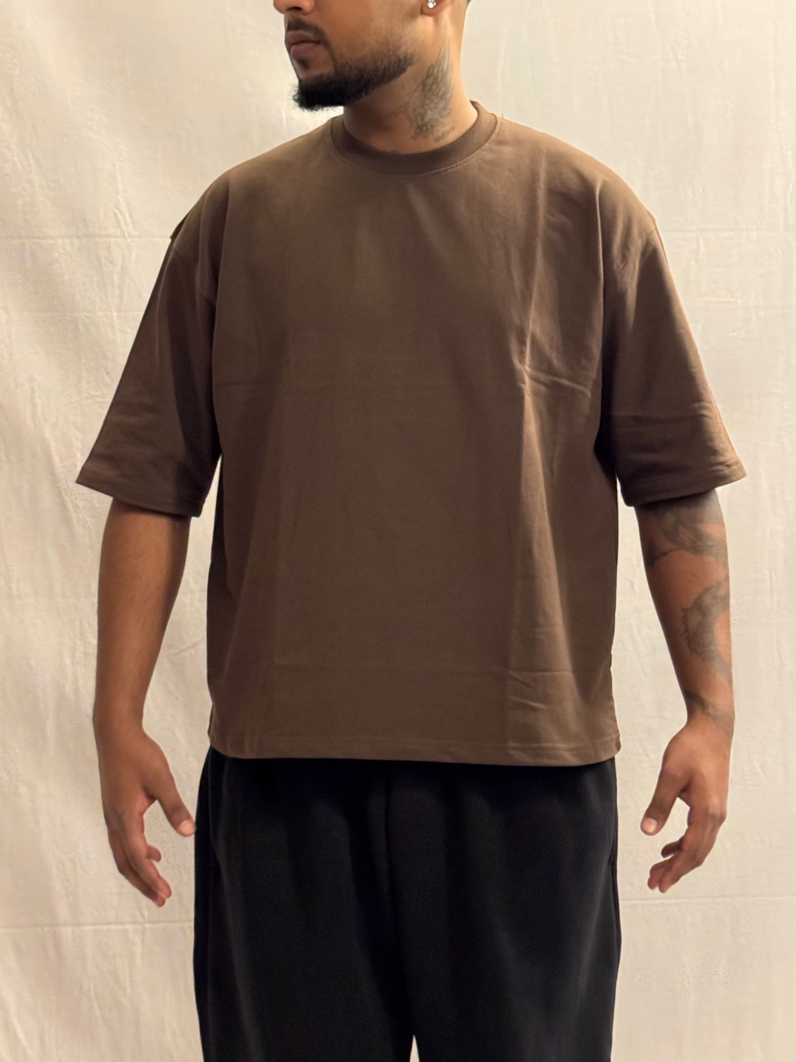 SIGNATURE BLANK T-SHIRT - Brown