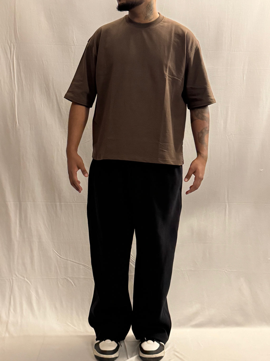 SIGNATURE BLANK T-SHIRT - Brown