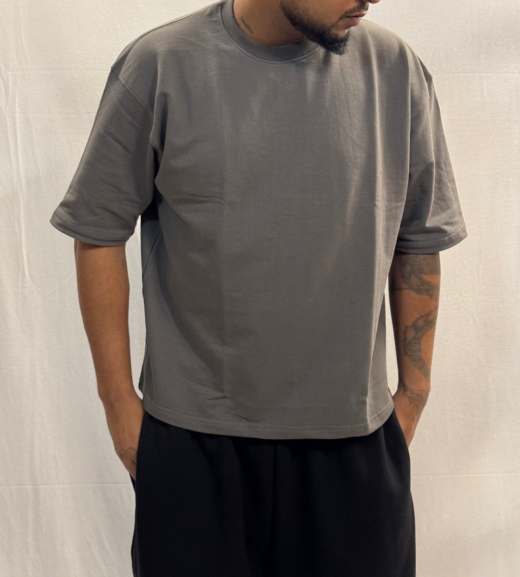 SIGNATURE BLANK T-SHIRT - GREY