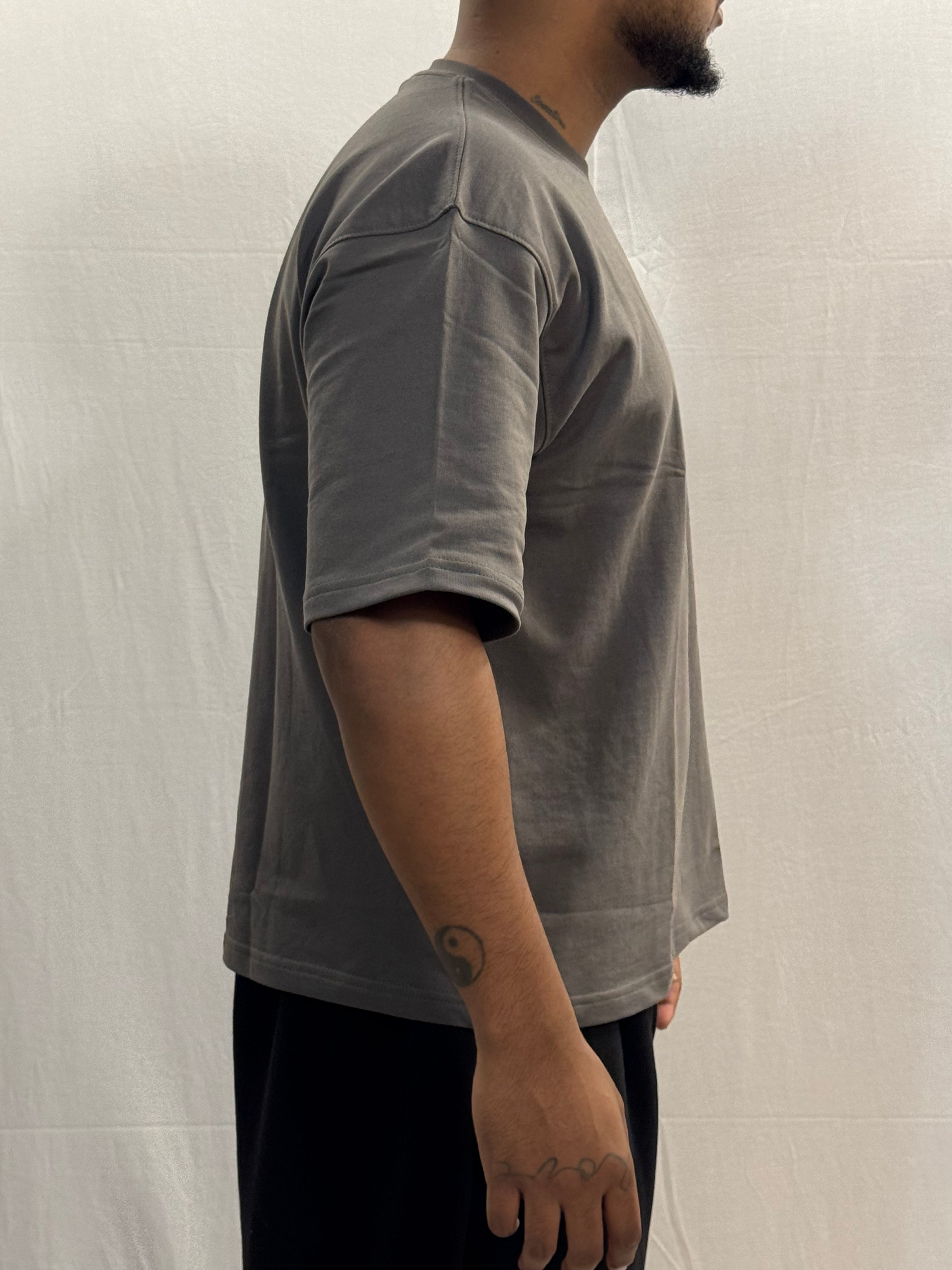 SIGNATURE BLANK T-SHIRT - GREY